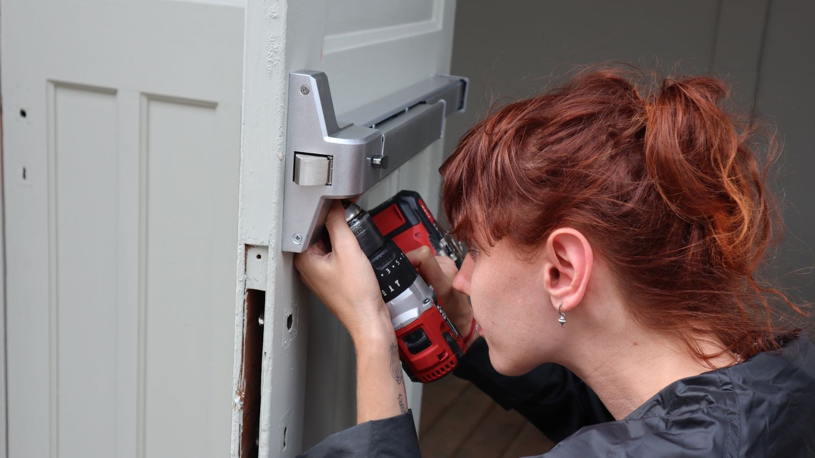 How to Add a Keypad Deadbolt to a Garage Side Door