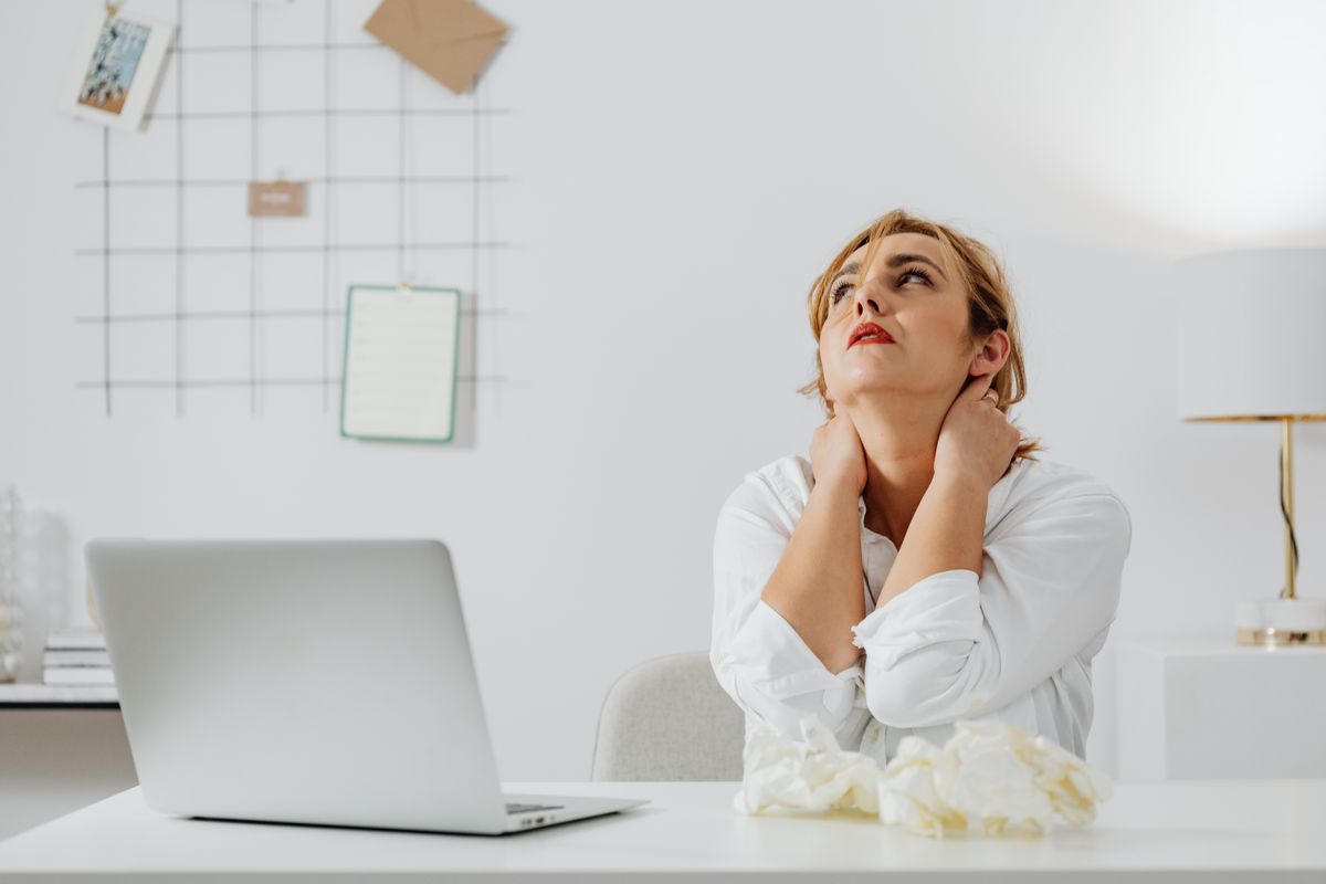 Ergonomic chair setup that reduces neck and back strain