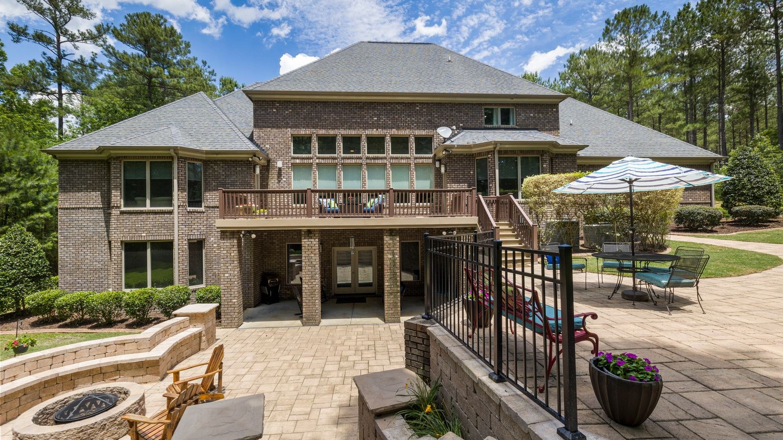 Backyard patio with seating where extended Wi-Fi coverage is needed