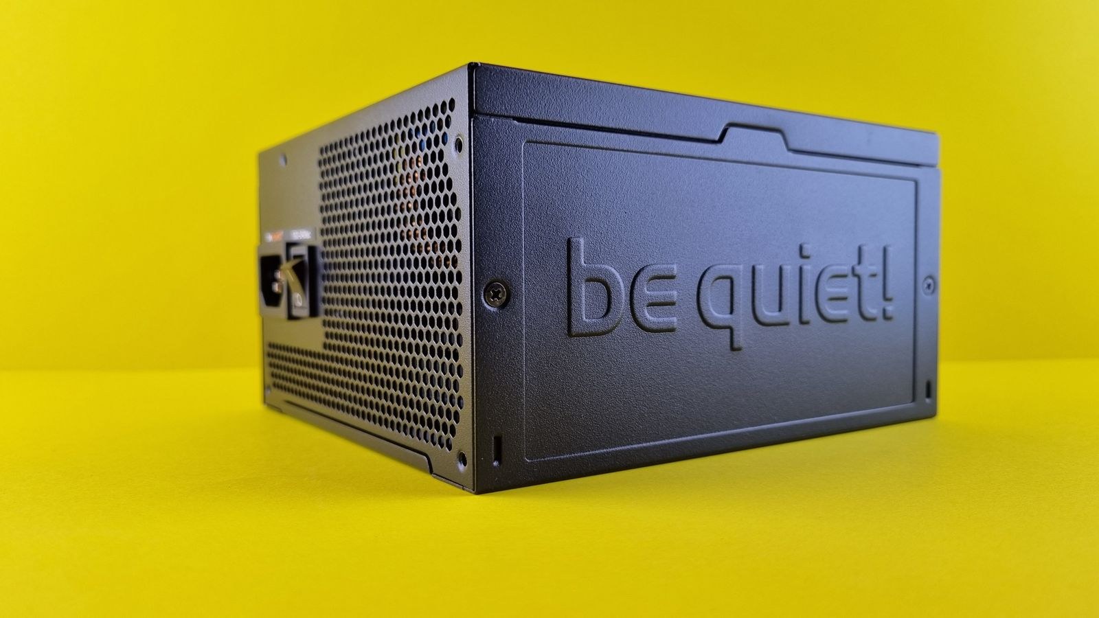 Quiet power supply unit installed in a PC build to reduce electrical noise