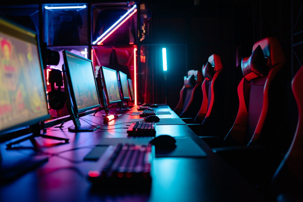 Gaming setup connected over Wi-Fi for low latency