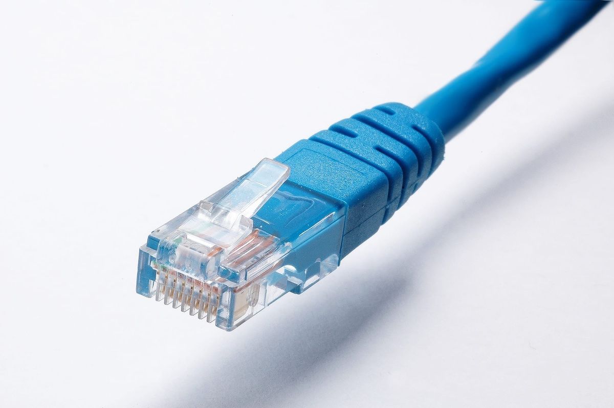 Modem and router cables being reconnected in order