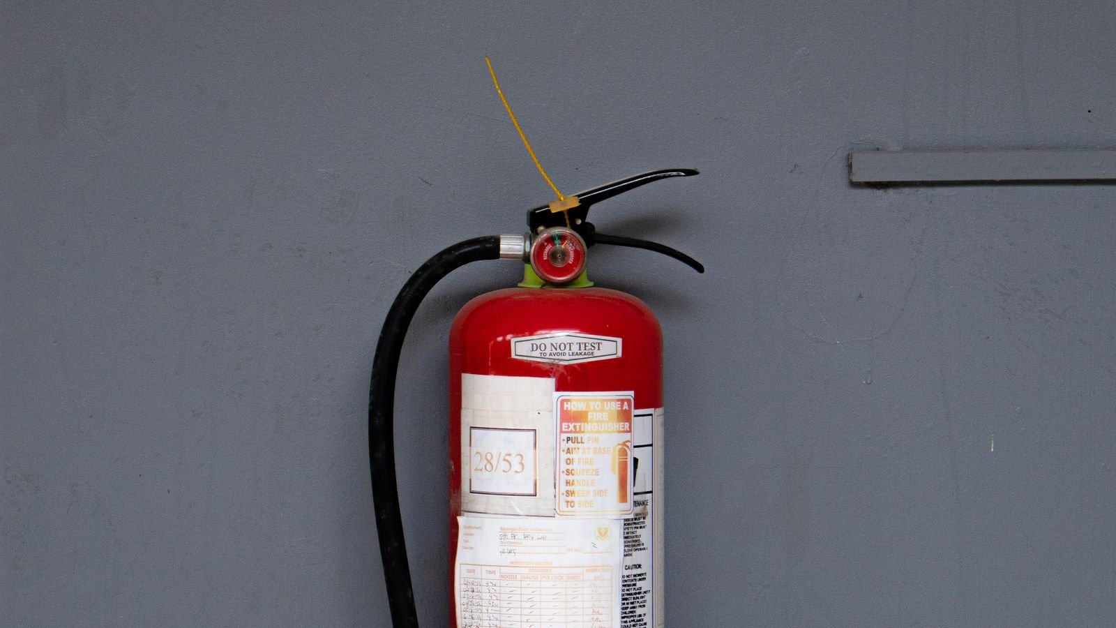 How to Store a Fire Extinguisher and Check Its Pressure