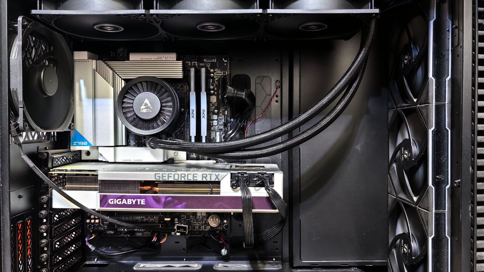 Graphics card inside a gaming PC delivering higher frame rates after tuning