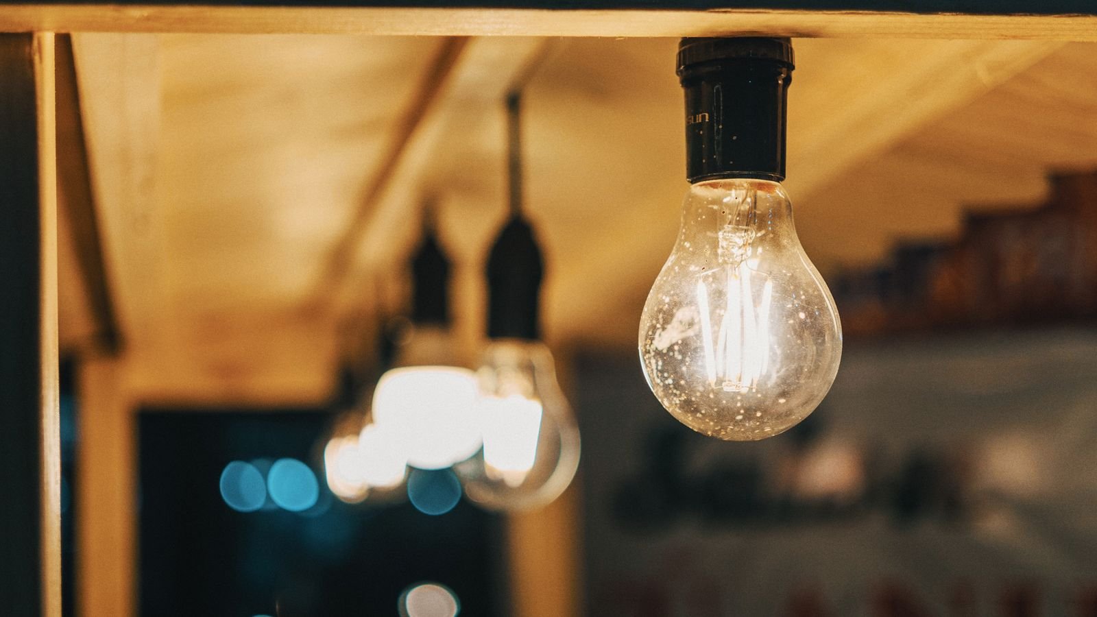 Soft diffused light bulbs in a ceiling fixture providing even glare free lighting
