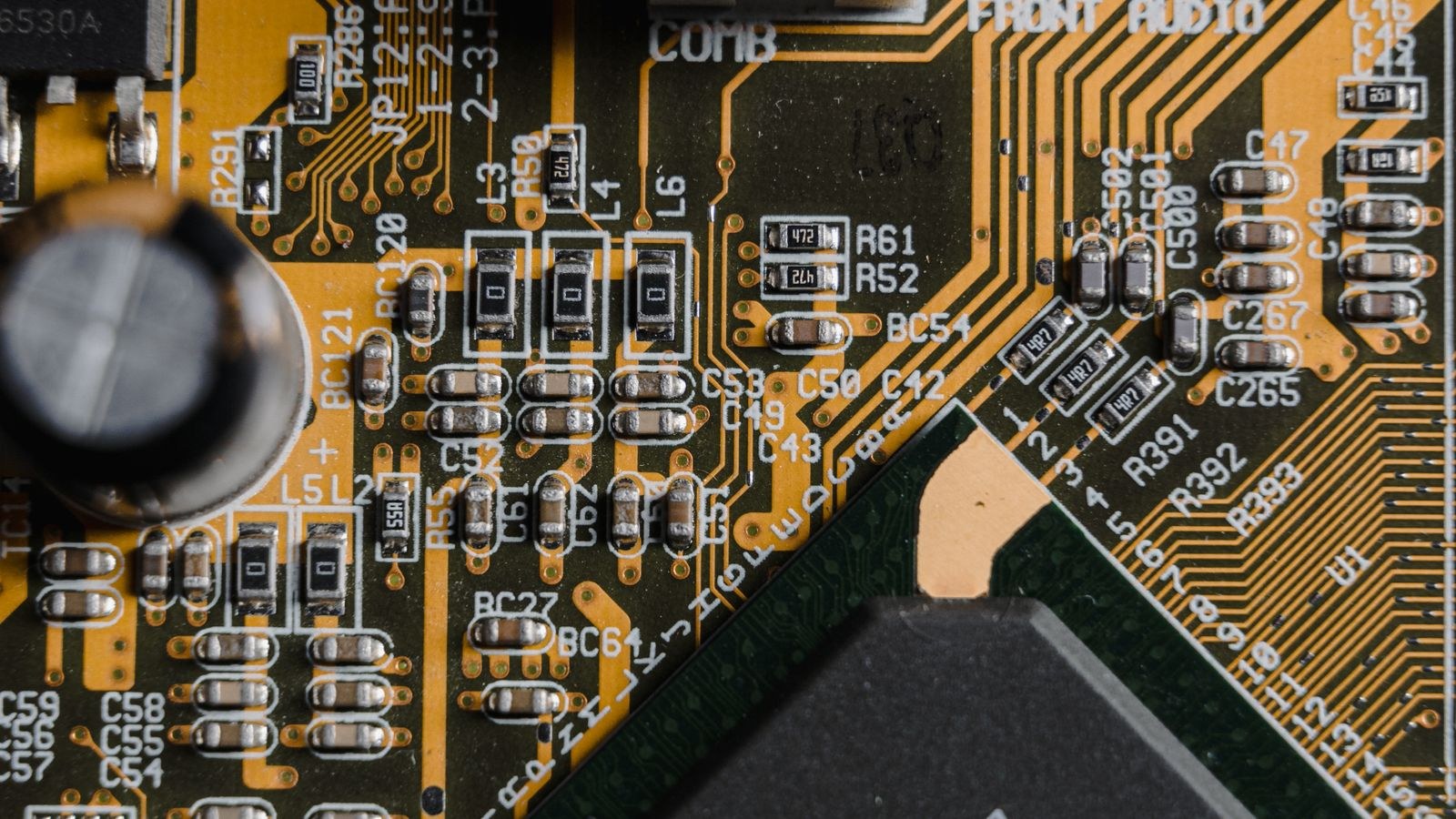 PC cooling fan connected to a motherboard fan header