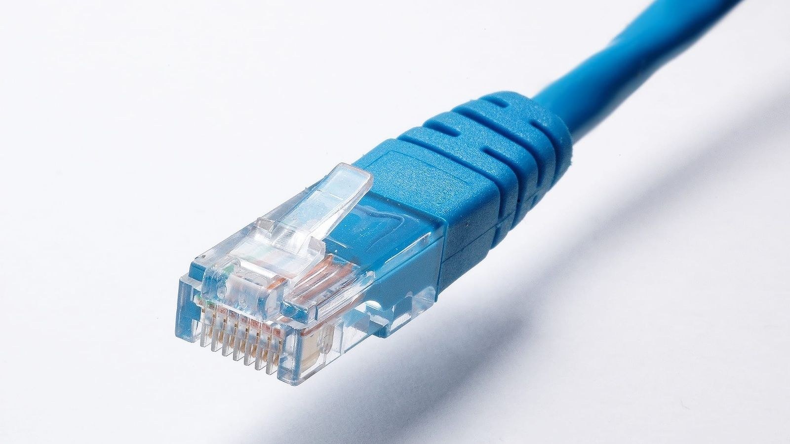 Ethernet network cable connector used for PoE security camera wiring