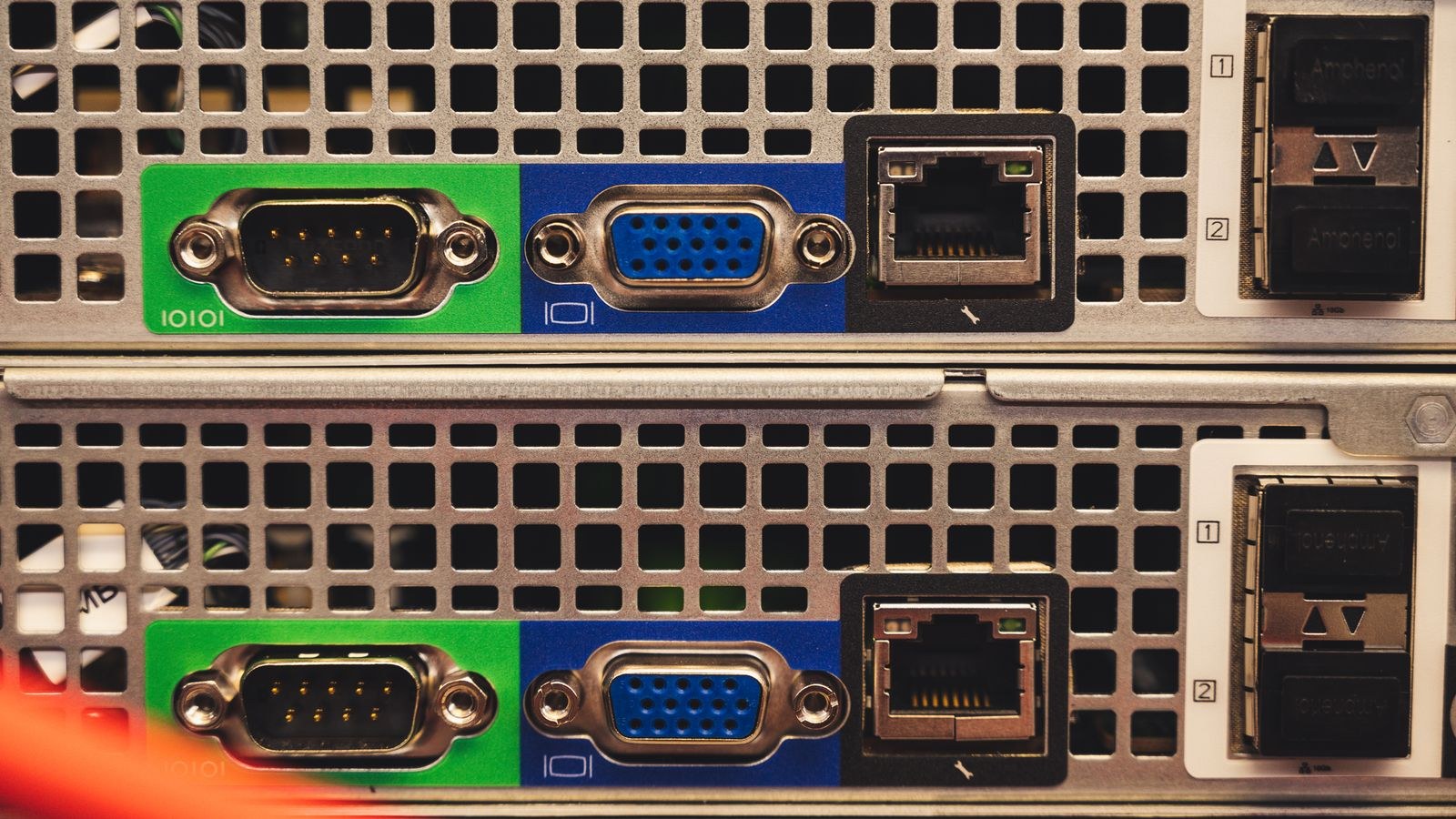 Home network server rack with power and backup equipment installed